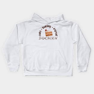 Cake - Baking - Repeat - Society Kids Hoodie